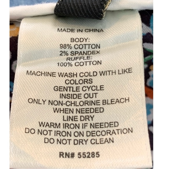 EXPRESS JEANS FLORAL RUFFLE MINI JEANS SKIRT. WOMEN’S SIZE 10 - Picture 5 of 5